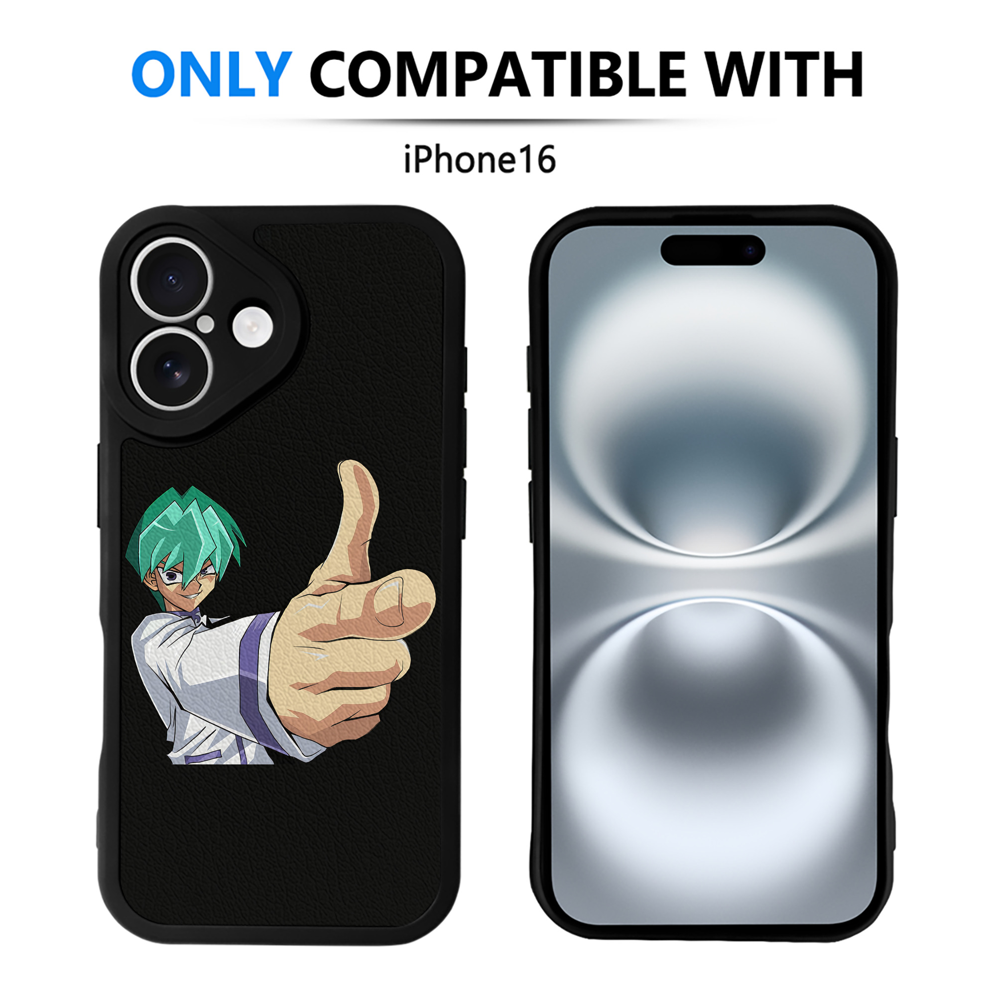 遊☆戯☆王 Yu-Gi-Oh! 【iPhone 16シリーズ対応】シリコンスマホケース（レザー調） 材質：シリコン